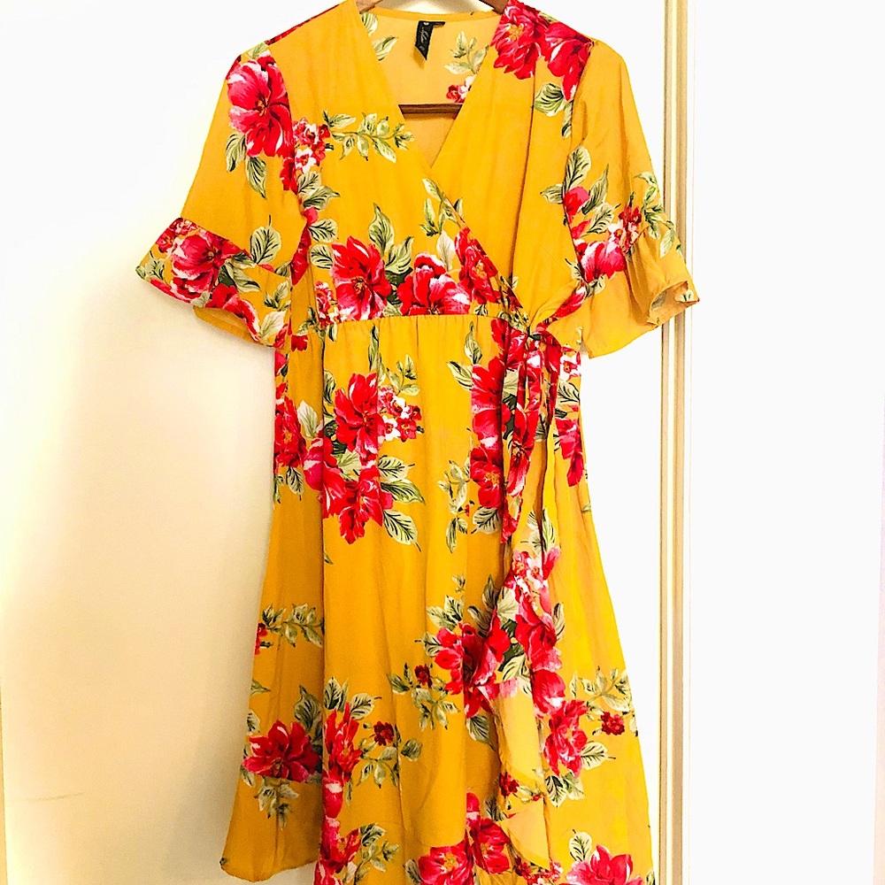 Yellow Floral ASOS Maternity Dress